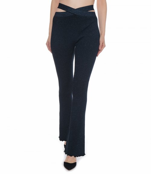 MARLED LUREX CROSSOVER PANT