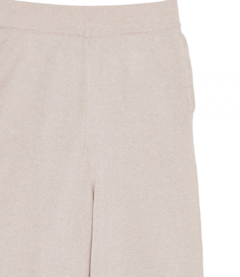 NATURAL WHITE CASHMERE BLEND WOMEN’S JOGGERS