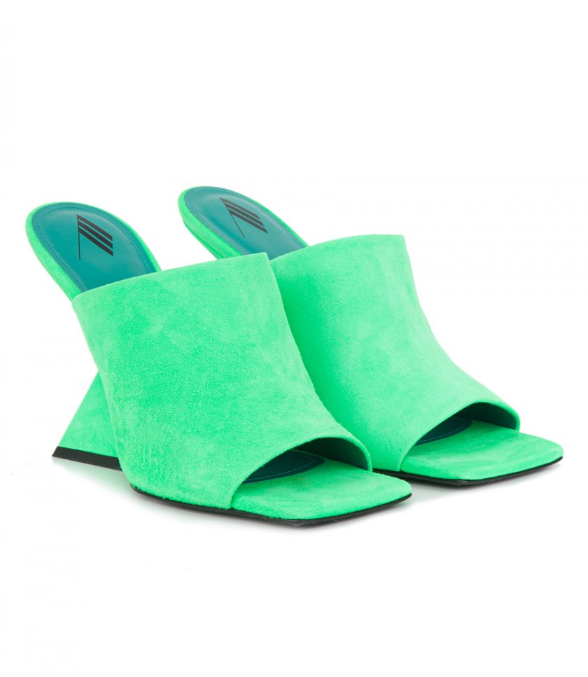 ''CHEOPE'' FLUO GREEN MULE