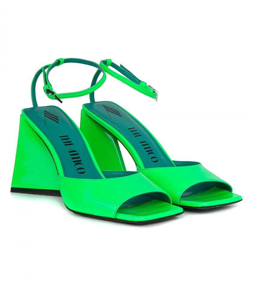 ''PIPER'' FLUO EMERALD SANDAL