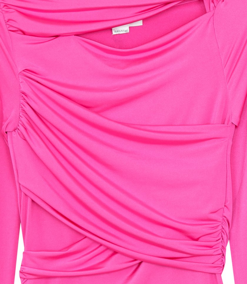 LONG SLEEVE WRAP TOP