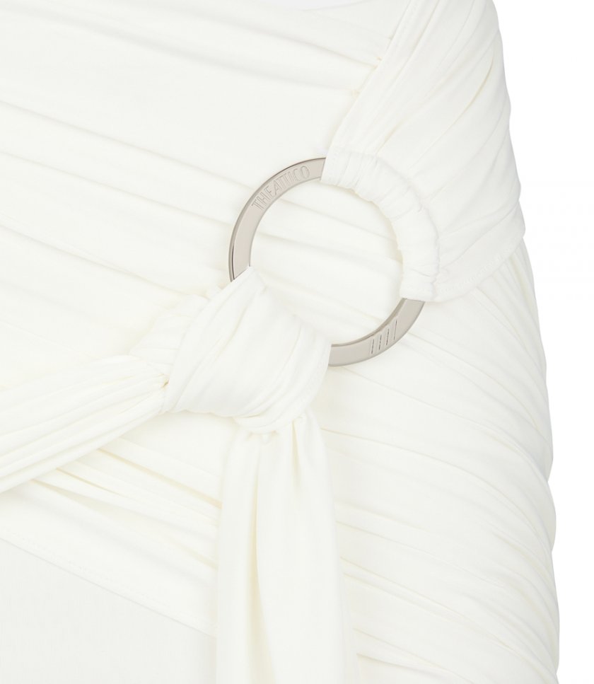 ''FRAN'' WHITE MINI SKIRT