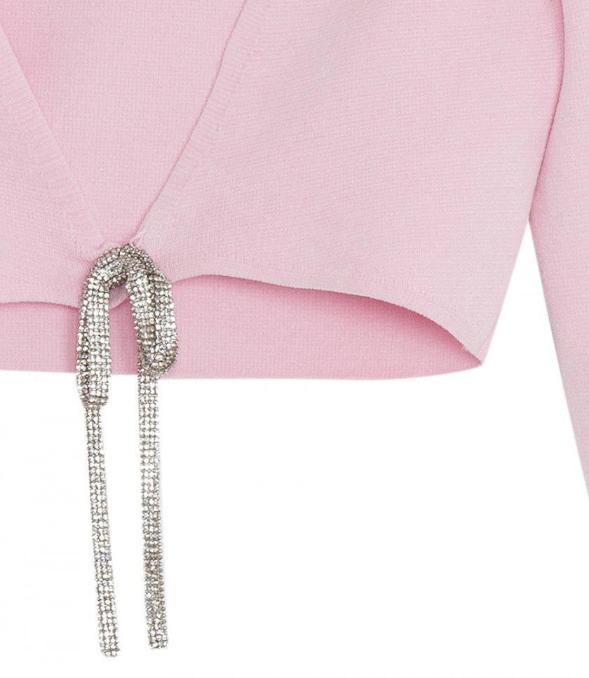 CROPPED CARDIGAN IN COTTON CHENILLE