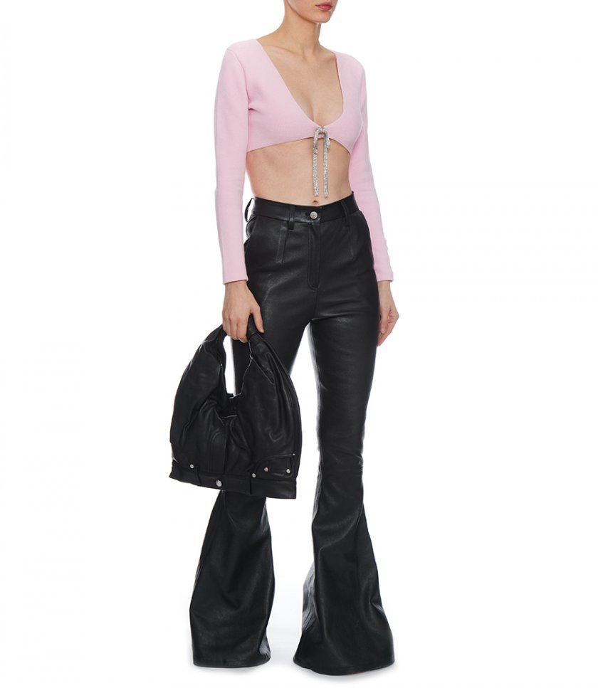 CROPPED CARDIGAN IN COTTON CHENILLE