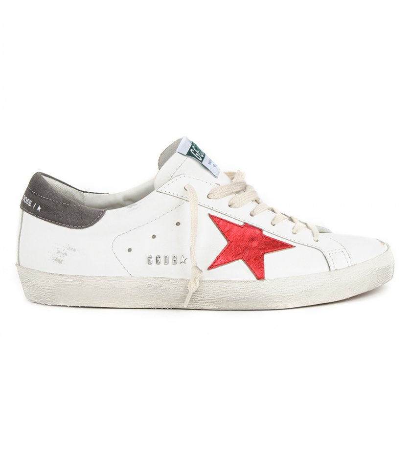 SHOES - RED LAMINATED STAR SUPER-STAR