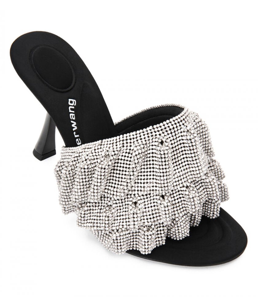 NALA CRYSTAL RUFFLE SANDAL