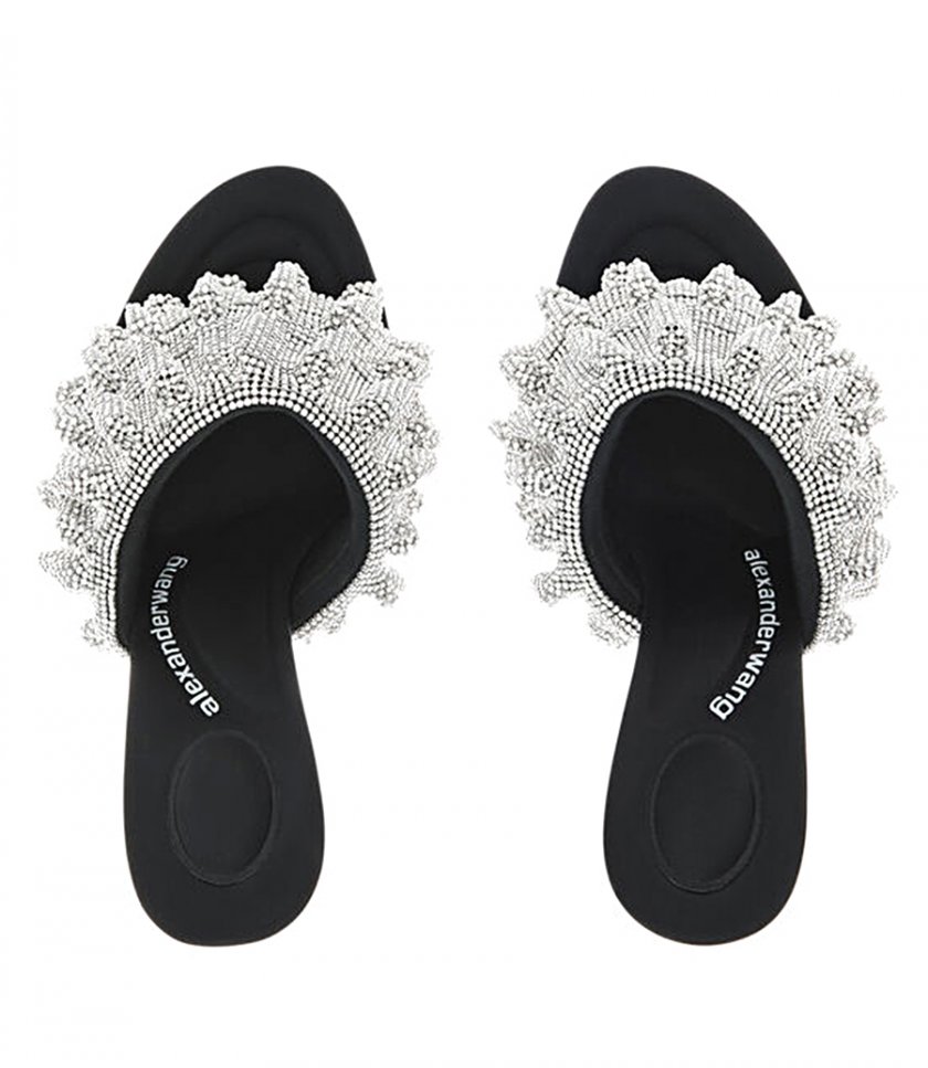 NALA CRYSTAL RUFFLE SANDAL
