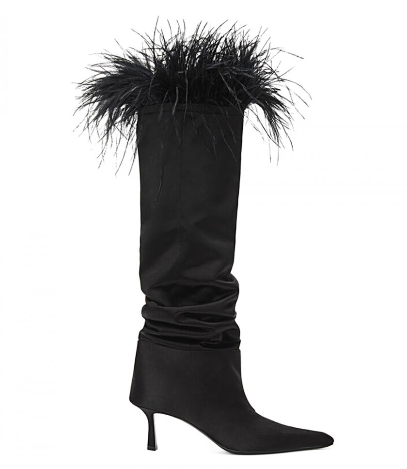 ALEXANDER WANG - VIOLA FEATHER SLOUCH BOOT