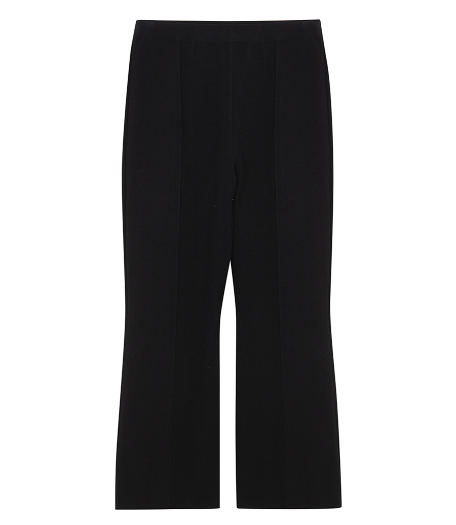 THEORY - CROPPED FLARE PANT IN CREPE KNIT
