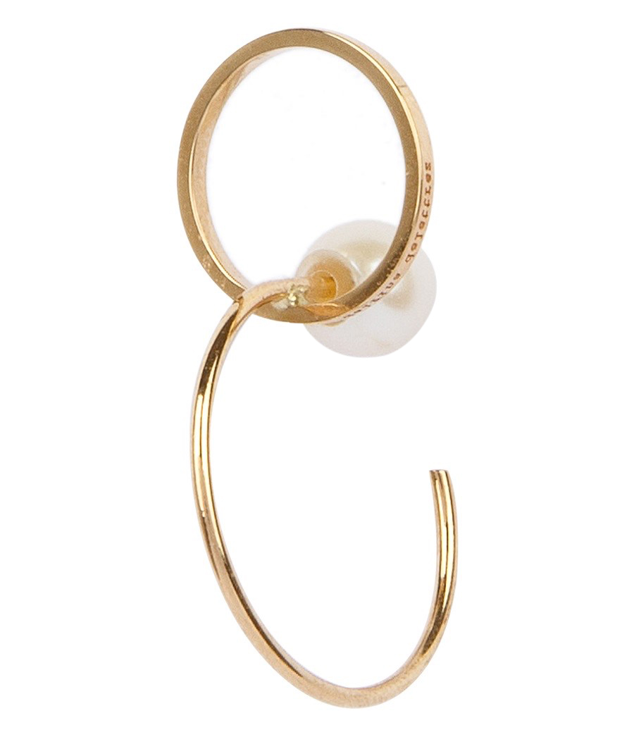 DELFINA DELETTREZ - TWINS HOOP LEFT MONO EARRING
