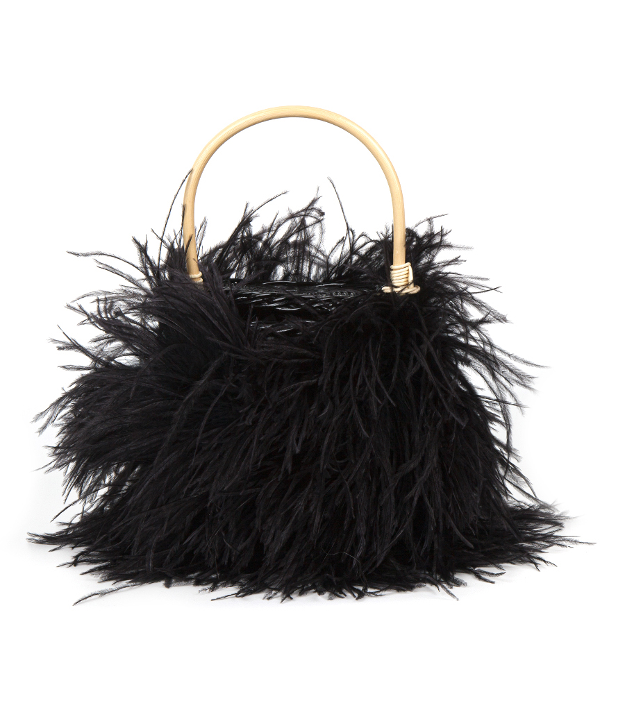 GATTI - TWEETY SMALL WICKER BUCKET BAG
