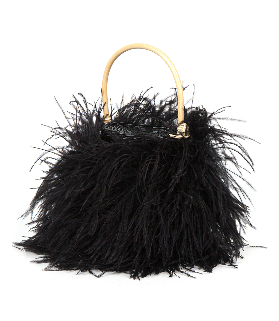 TWEETY SMALL WICKER BUCKET BAG