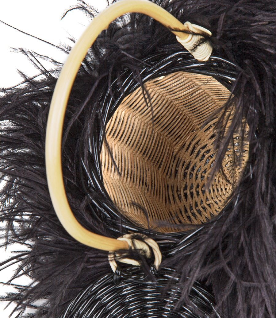 TWEETY SMALL WICKER BUCKET BAG