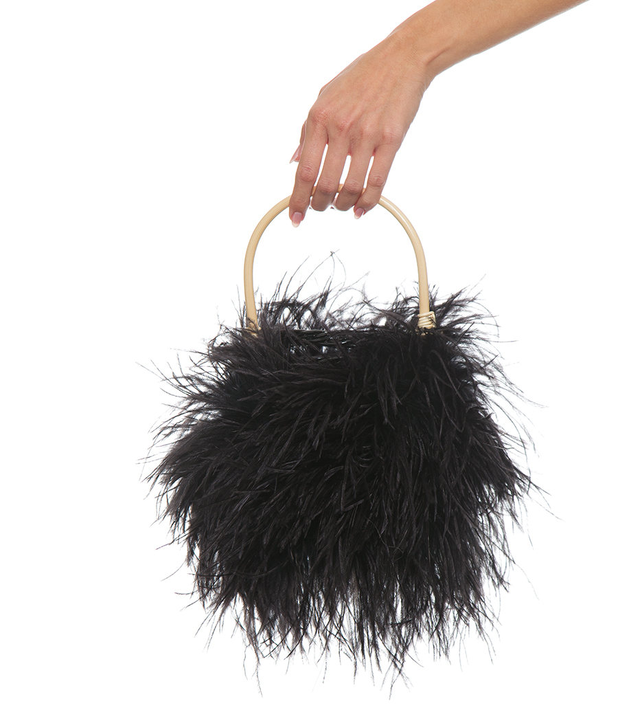 TWEETY SMALL WICKER BUCKET BAG