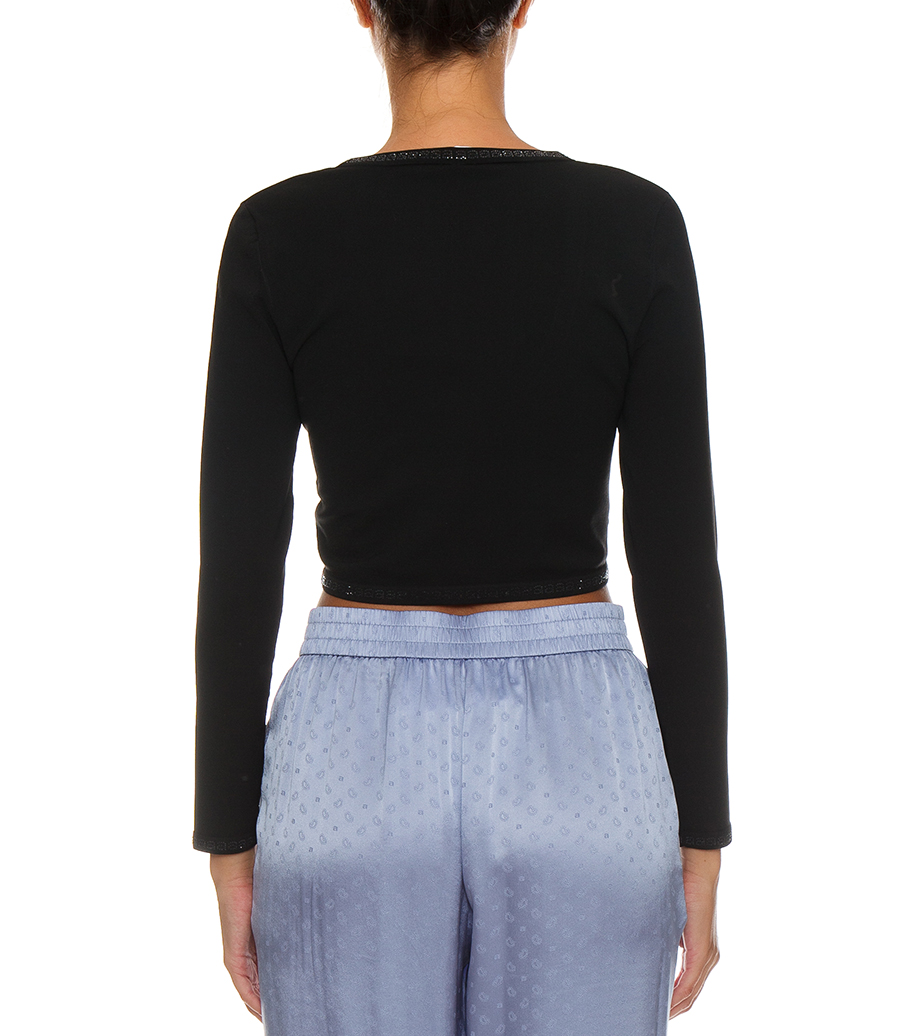 CRYSTAL TRIM CARDIGAN