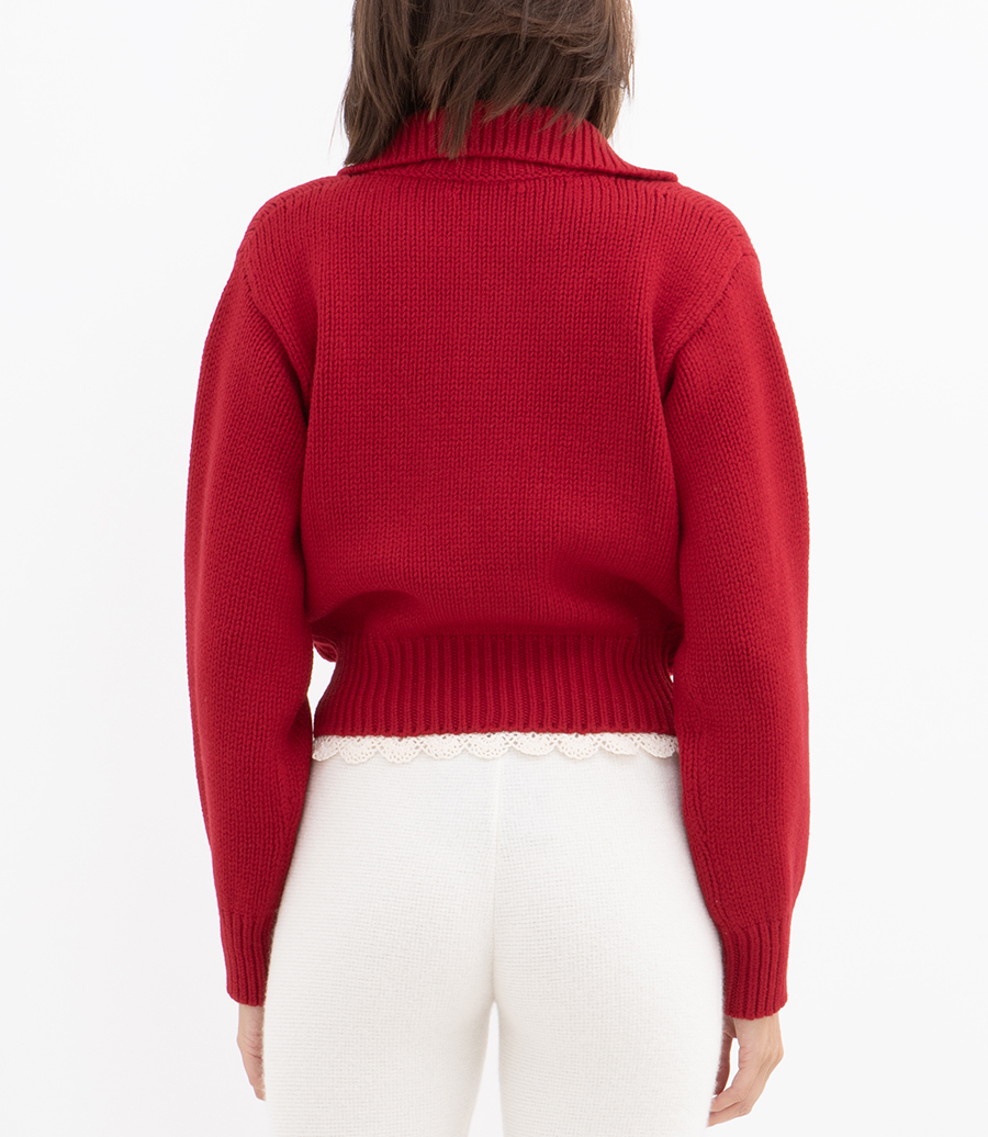 CHUNKY KNIT BUTTON CARDIGAN