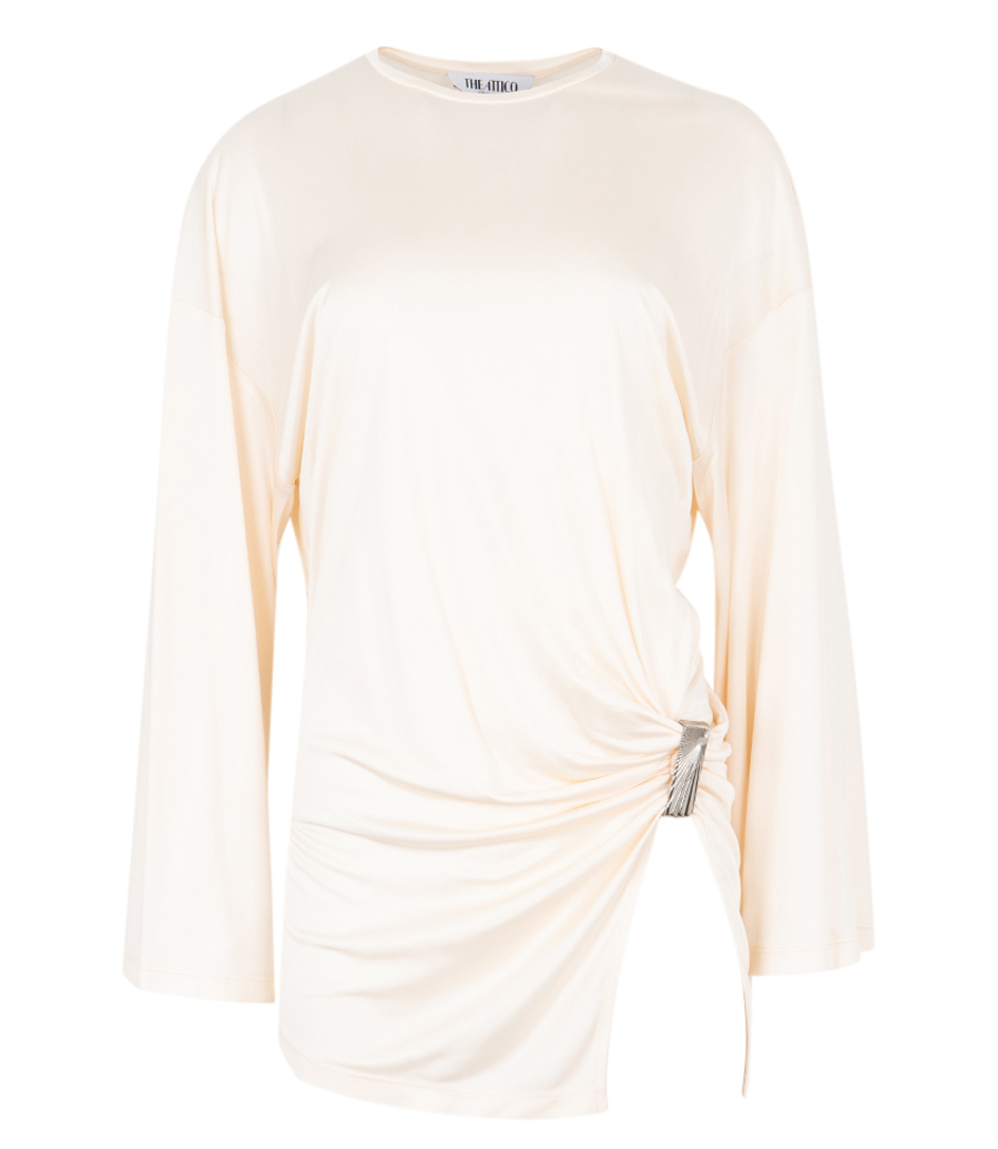 THE ATTICO - SHINY JERSEY MINI DRESS