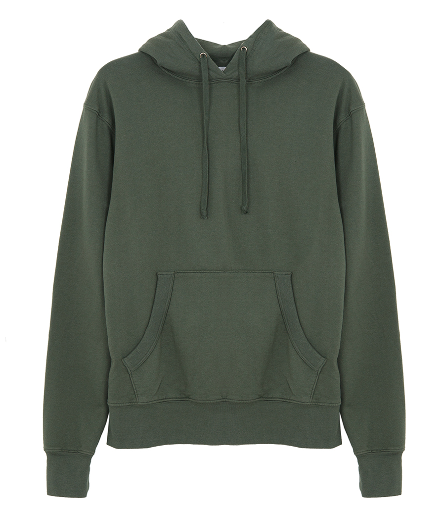 SAVE KHAKI - L/S SUPIMA PULLOVER HOODED SWEATSHIRT