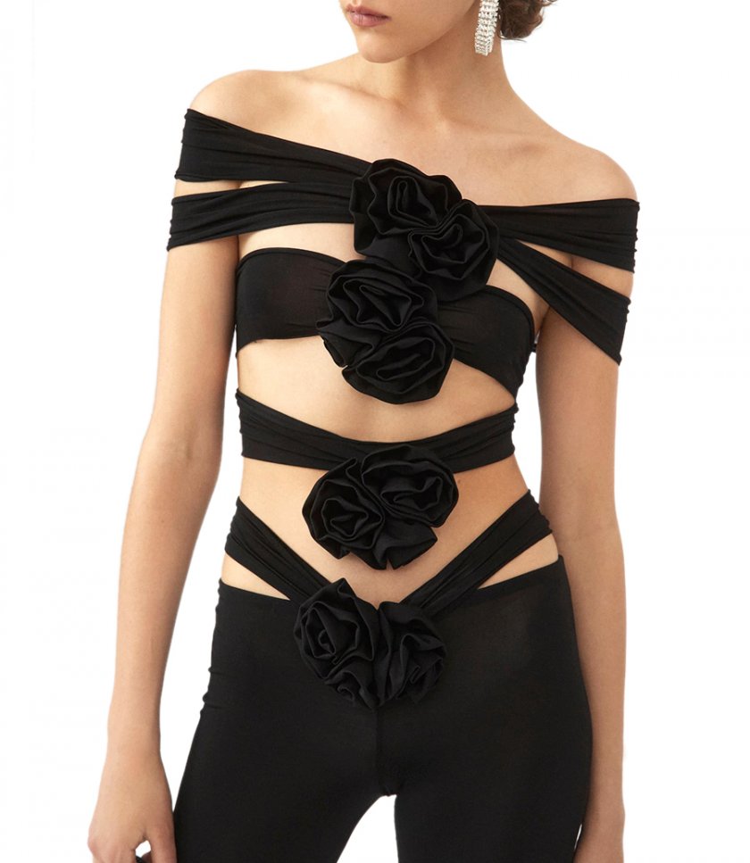STRAPPY BANDAGE FLOWER TOP