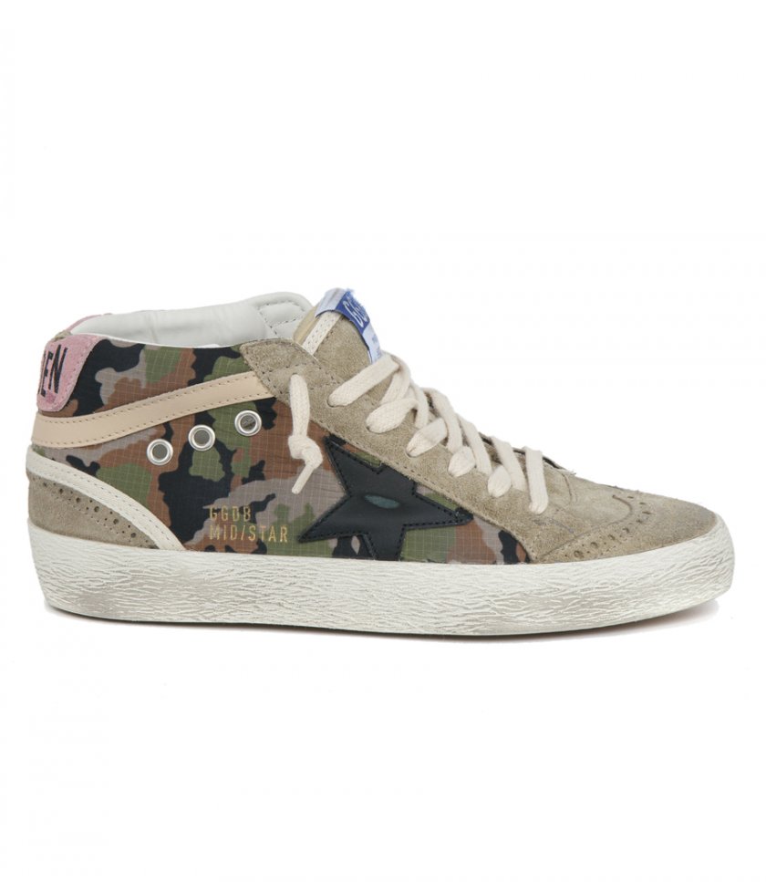 GOLDEN GOOSE  - CAMOUFLAGE RIPSTOP MID STAR