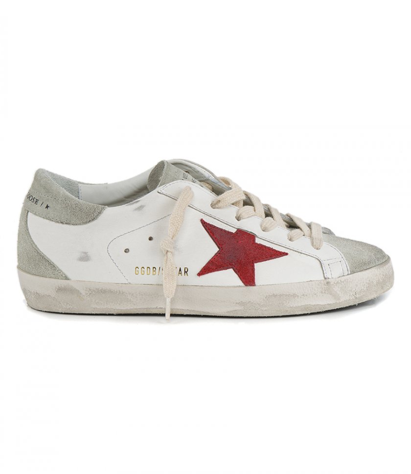 SNEAKERS - RED SUEDE SUPER-STAR