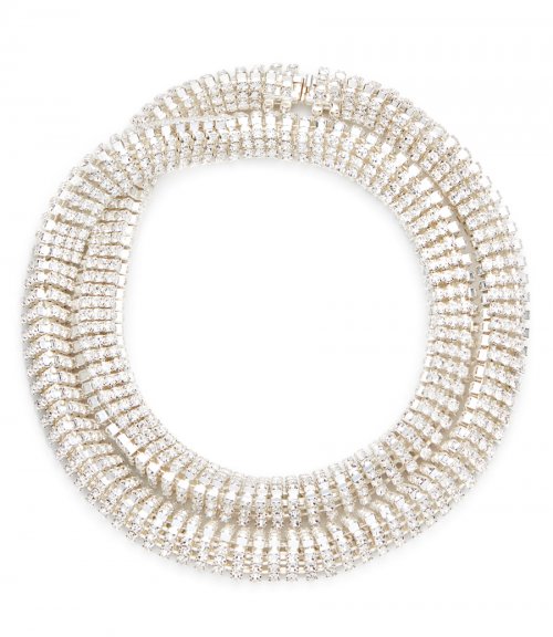 CRYSTAL MESH COLLAR NECKLACE