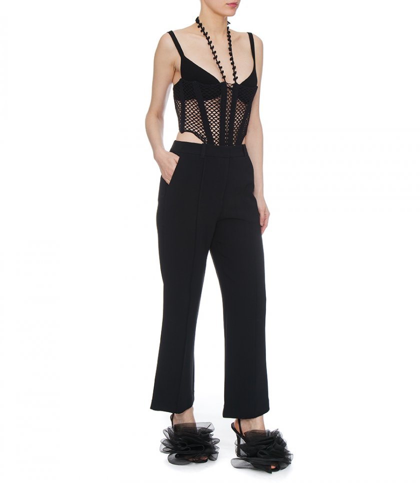 MATTE CREPE KICK FLARE PANT