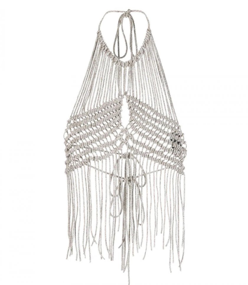 CLOTHES - FRINGED KNITTED TOP