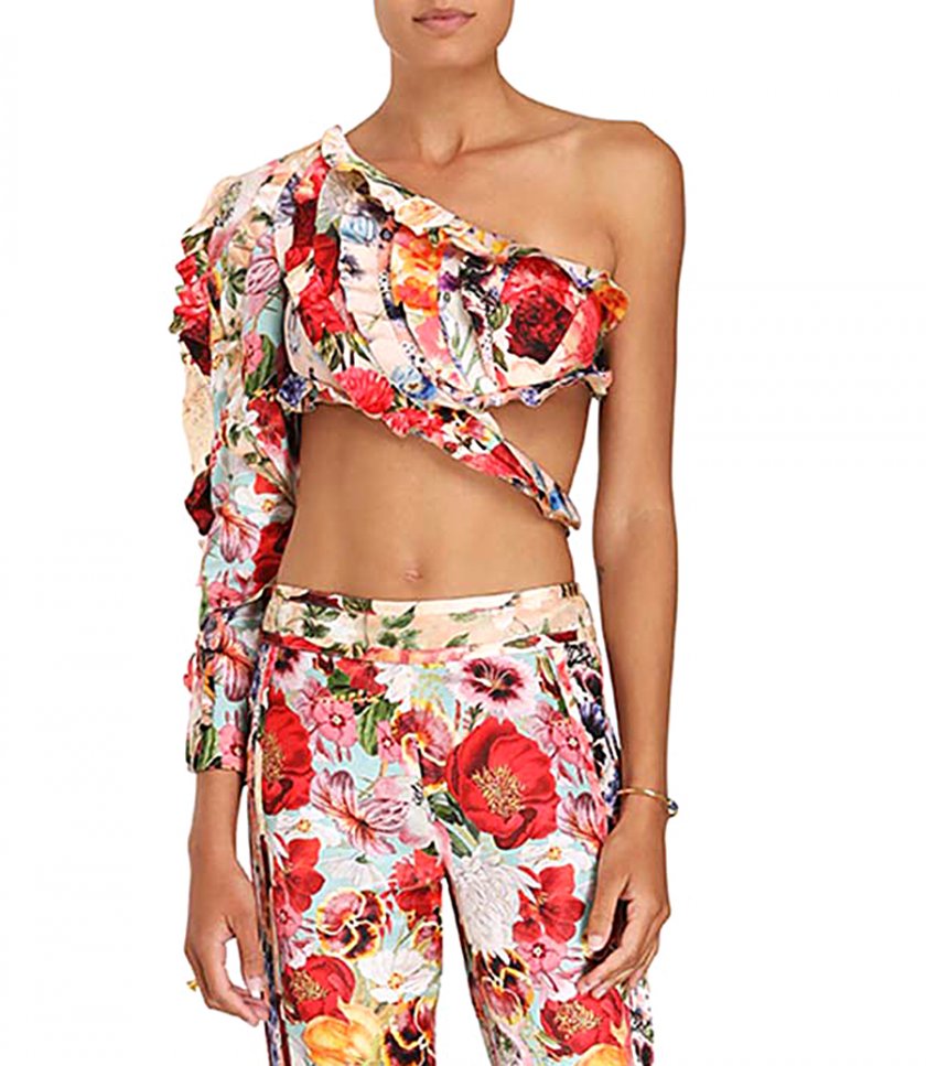 WONDERLAND FRILL BODICE TOP