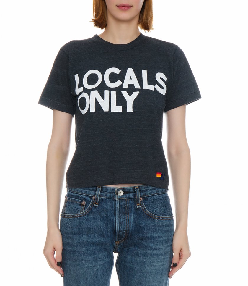 WOMEN'S LOCALS ONLY BOYFRIEND TEE SHIRT