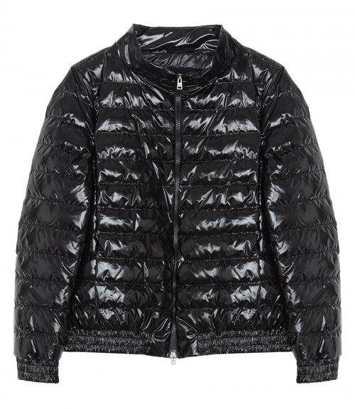 QUILTED BOMBER JACKET IN GLOSS
