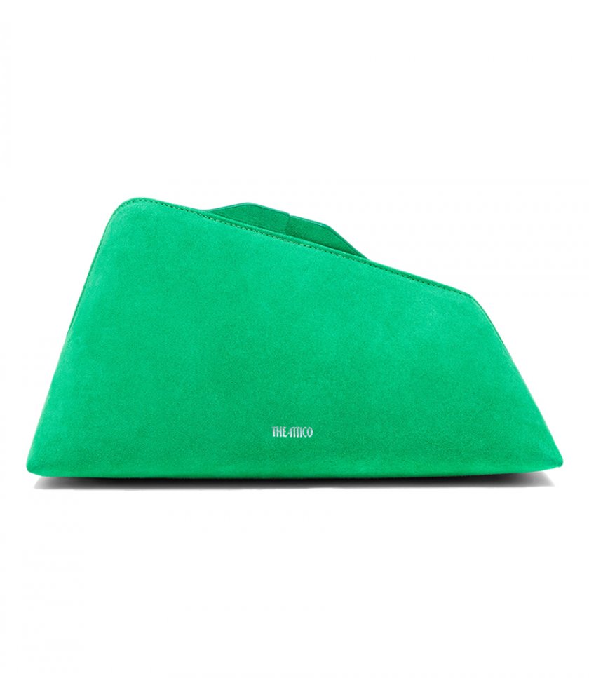 BAGS - ''8.30PM'' FLUO GREEN OVERSIZED CLUTCH