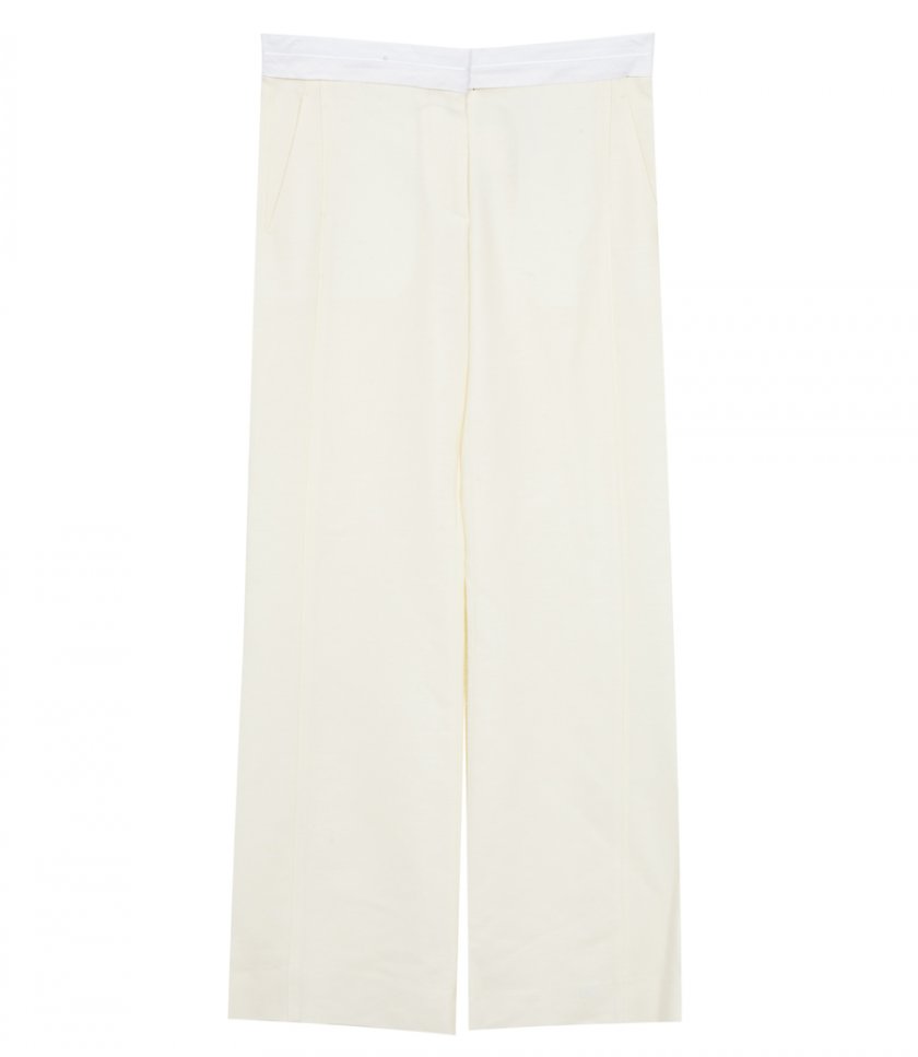 PANTS - TEXTURED WOOL SIDE PANEL TROUSER
