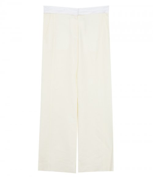 TEXTURED WOOL SIDE PANEL TROUSER