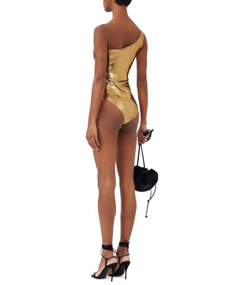 ONE SHOULDER CUTOUT SWIMSUIT