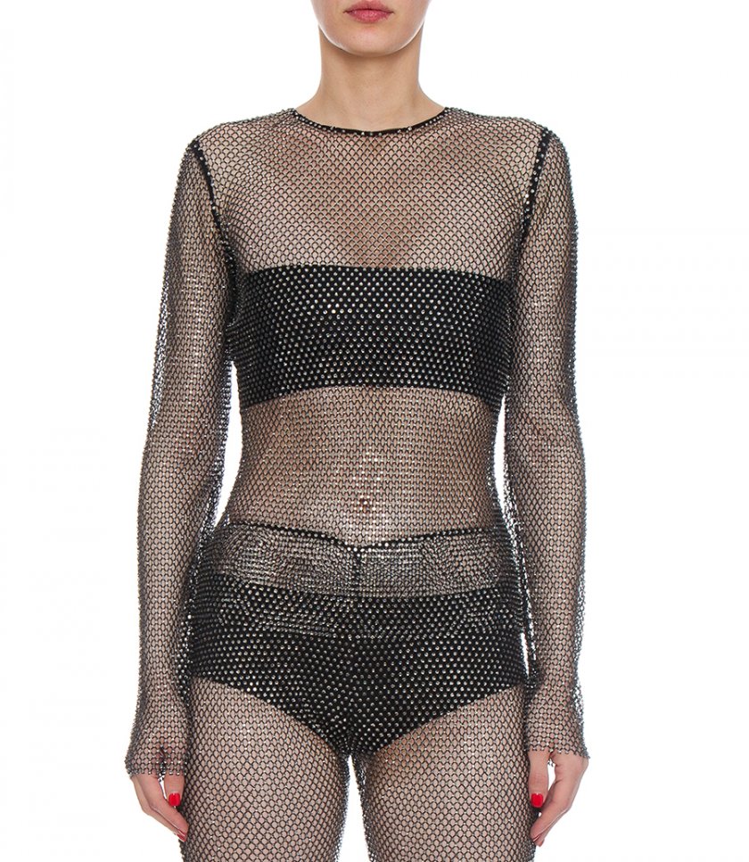 CRYSTAL EMBELLISHED  TOP
