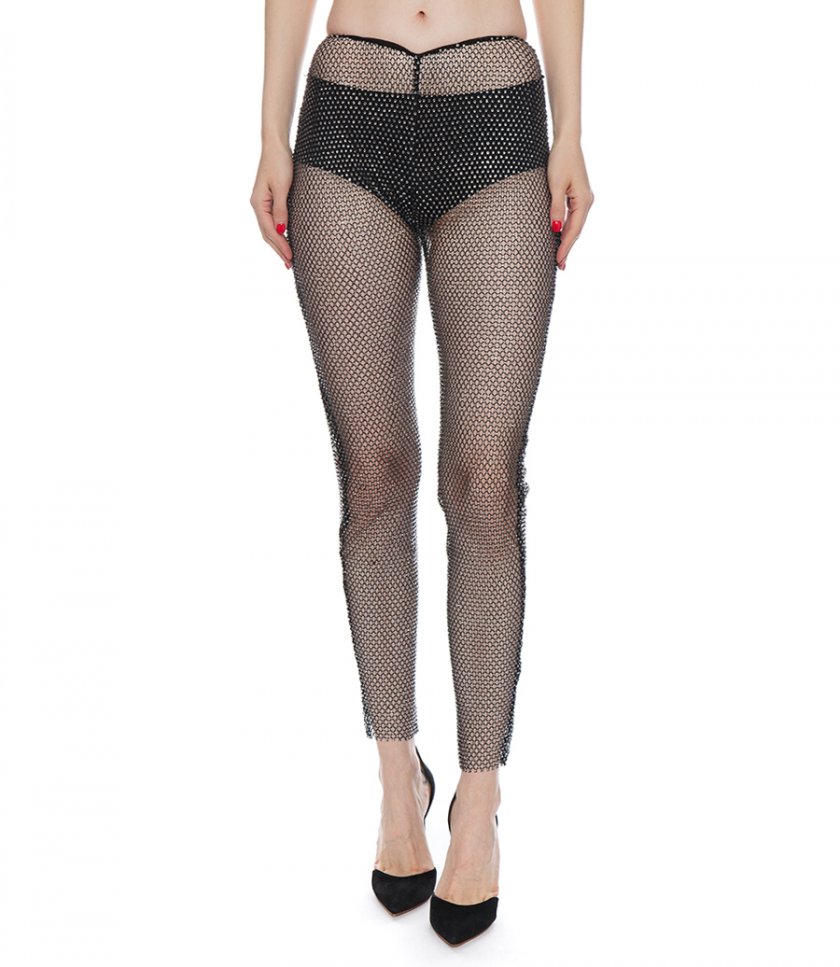 CRYSTAL EMBROIDERED LEGGINGS