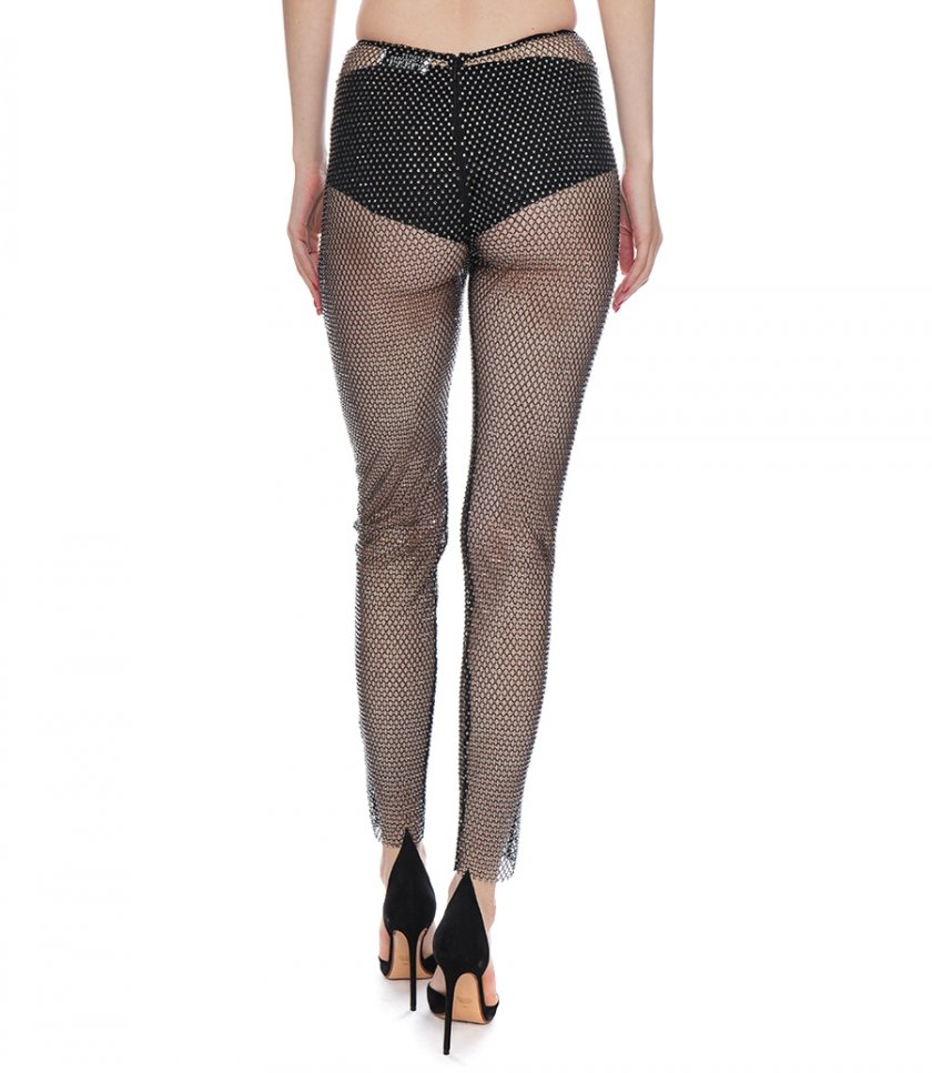 CRYSTAL EMBROIDERED LEGGINGS