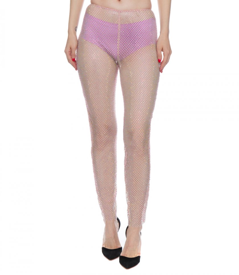 CRYSTAL EMBROIDERED LEGGINGS
