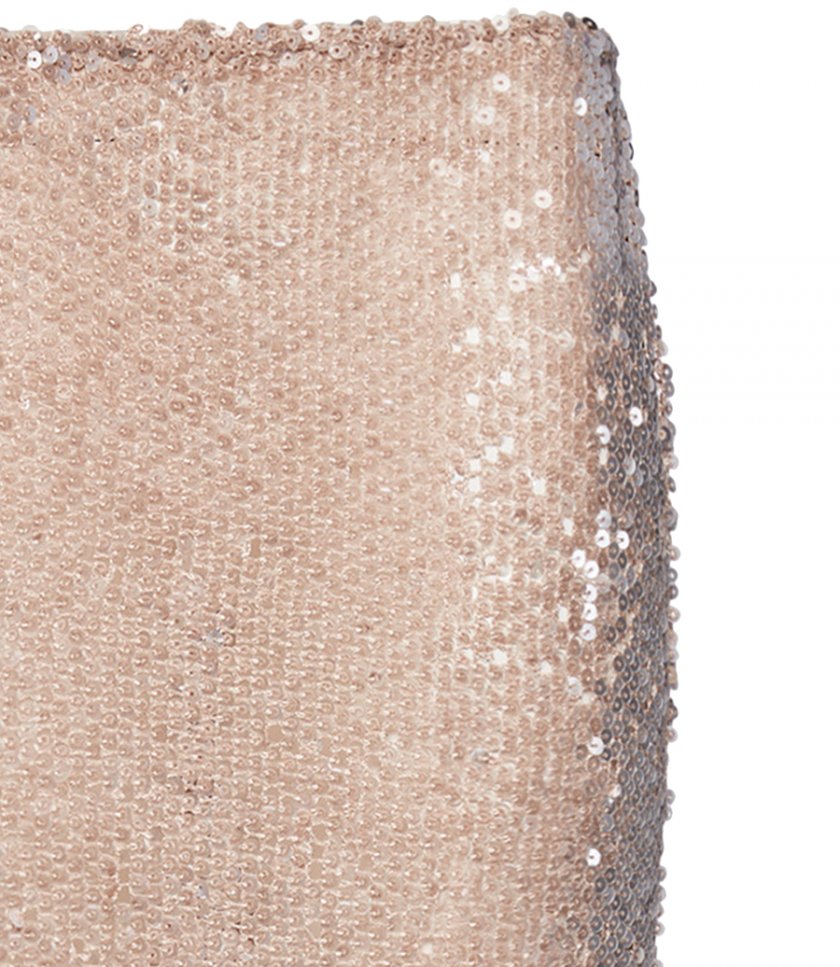 LOW WAIST SEQUIN MIDI SKIRT