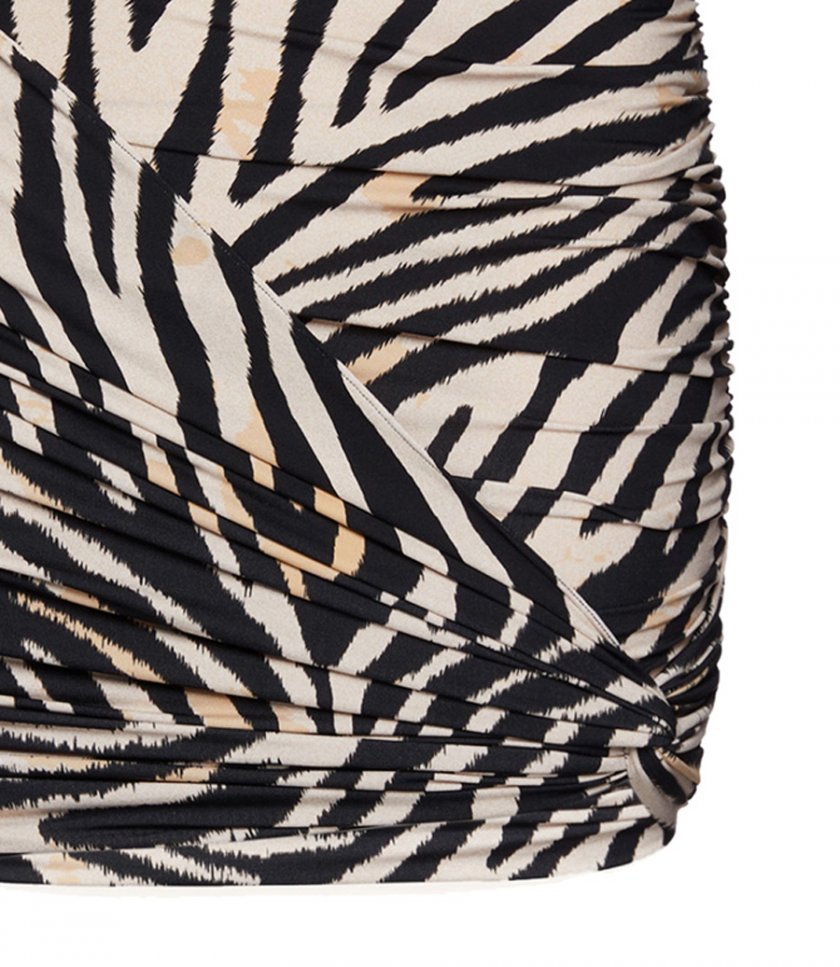 DRAPED SWIMWEAR MINI SKIRT