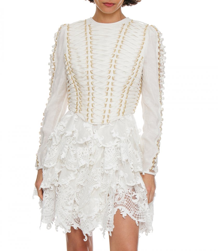COASTER CORSET LACED DRESS