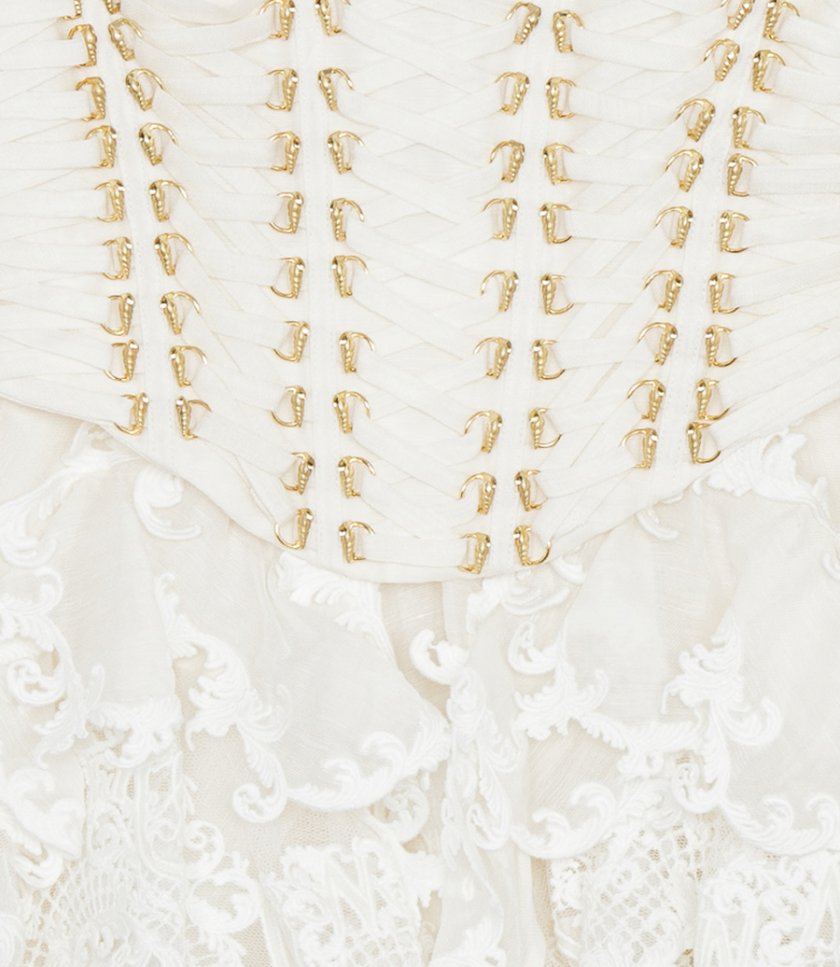COASTER CORSET LACED DRESS
