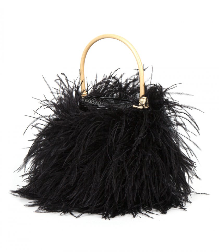 TWEETY SMALL WICKER BUCKET BAG