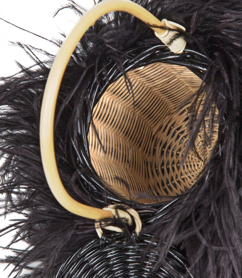TWEETY SMALL WICKER BUCKET BAG