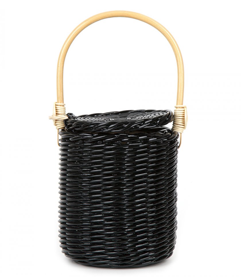 TWEETY SMALL WICKER BUCKET BAG