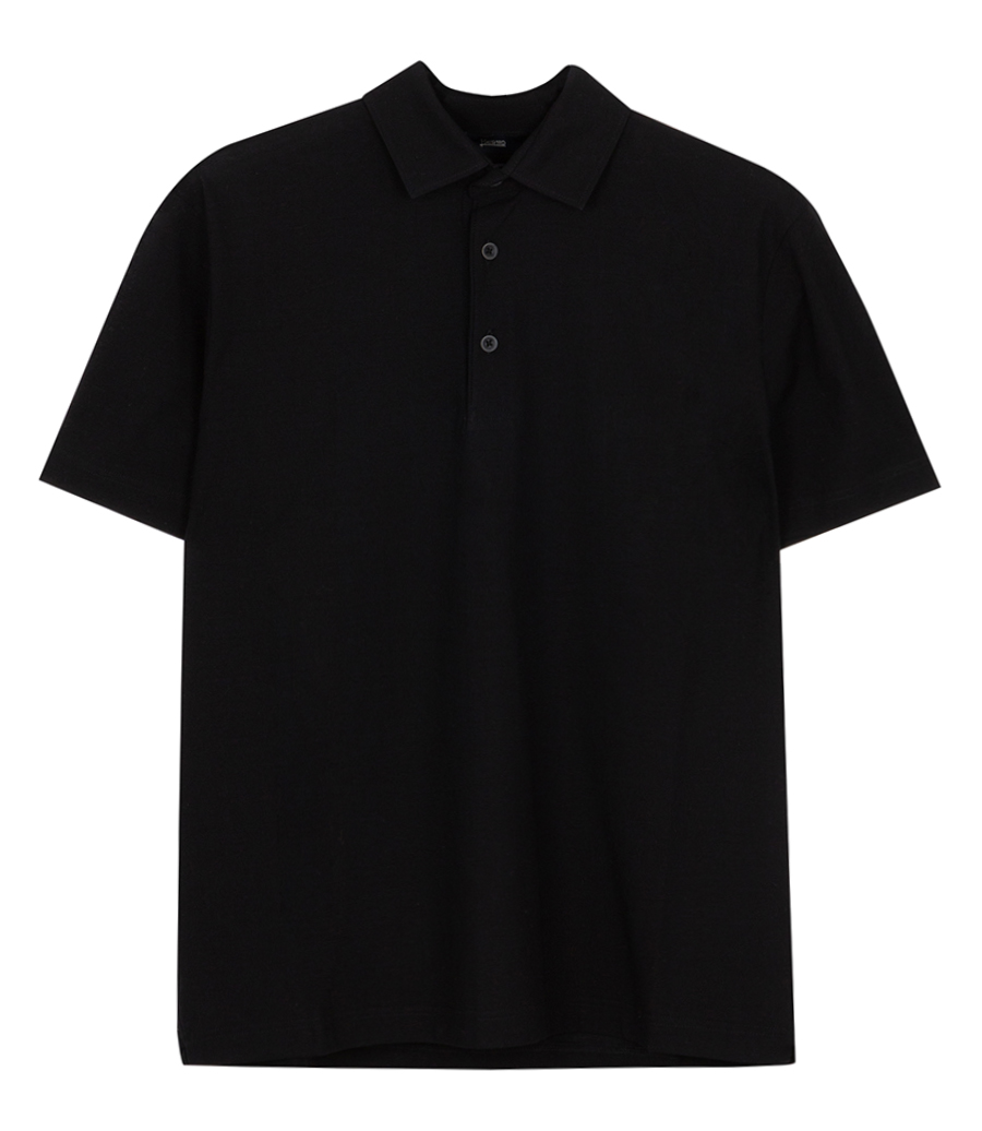 HERNO - JERSEY CREPE POLO SHIRT