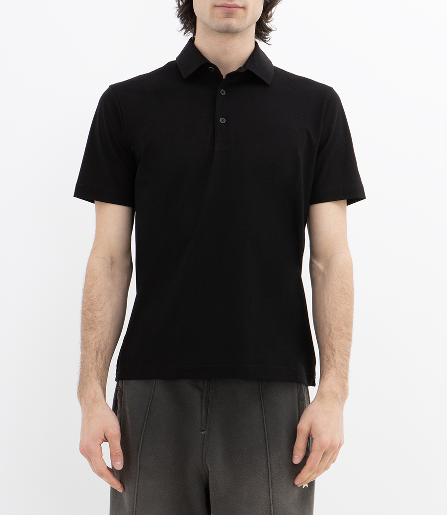 JERSEY CREPE POLO SHIRT