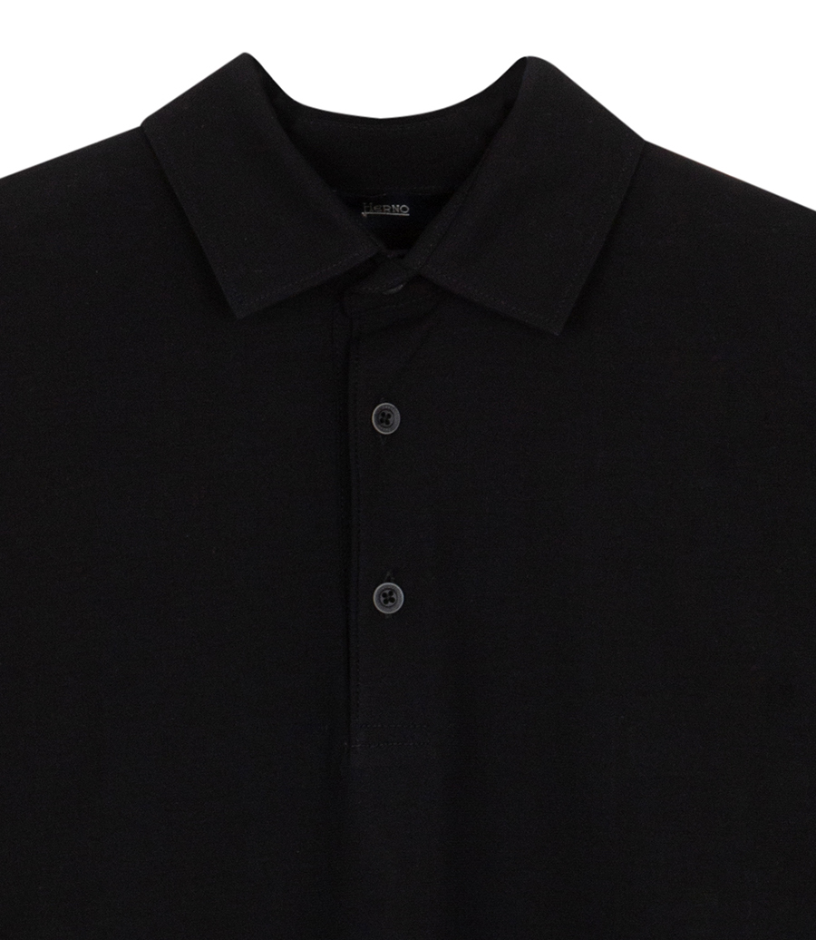 JERSEY CREPE POLO SHIRT