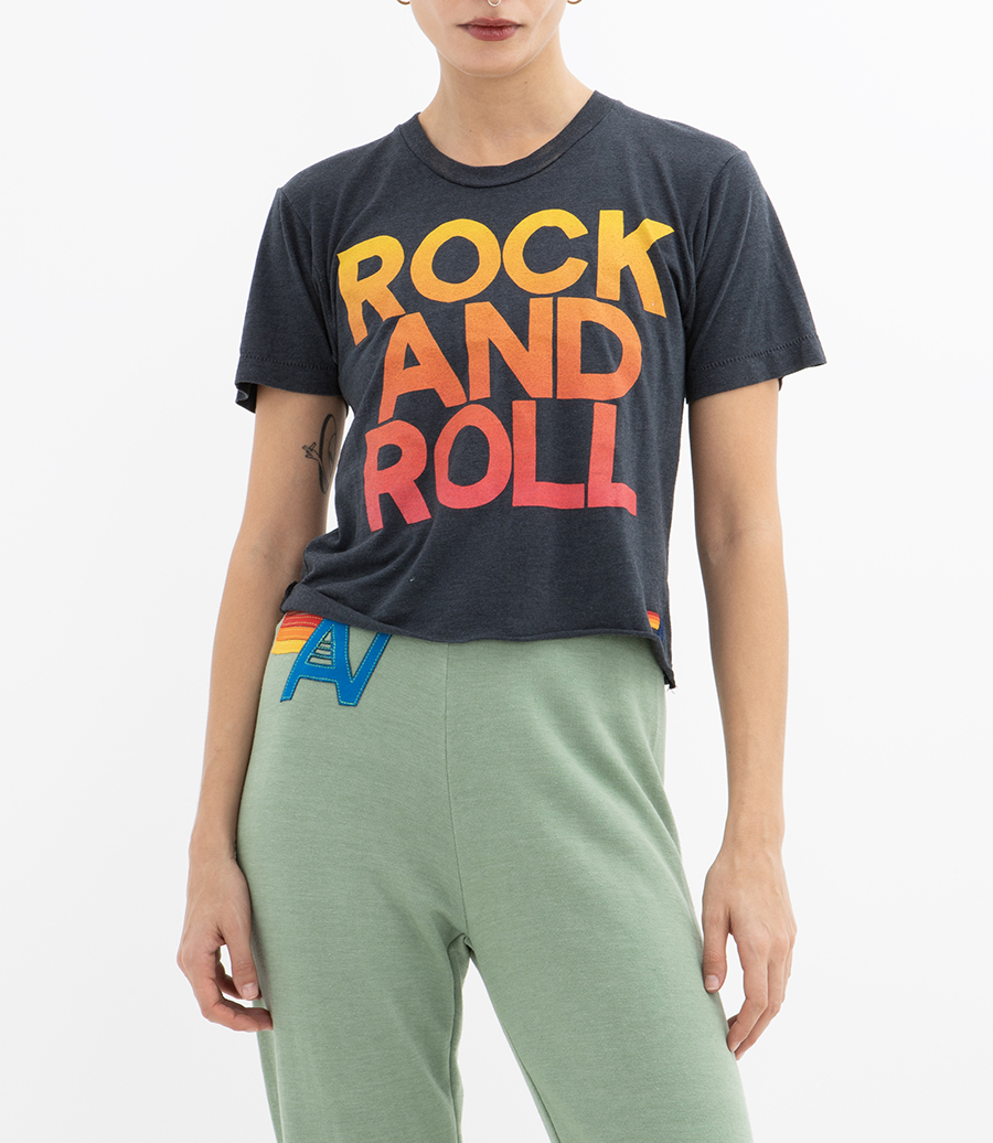 ROCK N ROLL FADED BOYFRIEND TEE